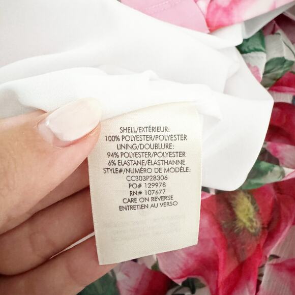 ALICE + OLIVIA Katz Sunburst Pleated Maxi Skirt High Tea Floral 2 - Picture 9 of 11